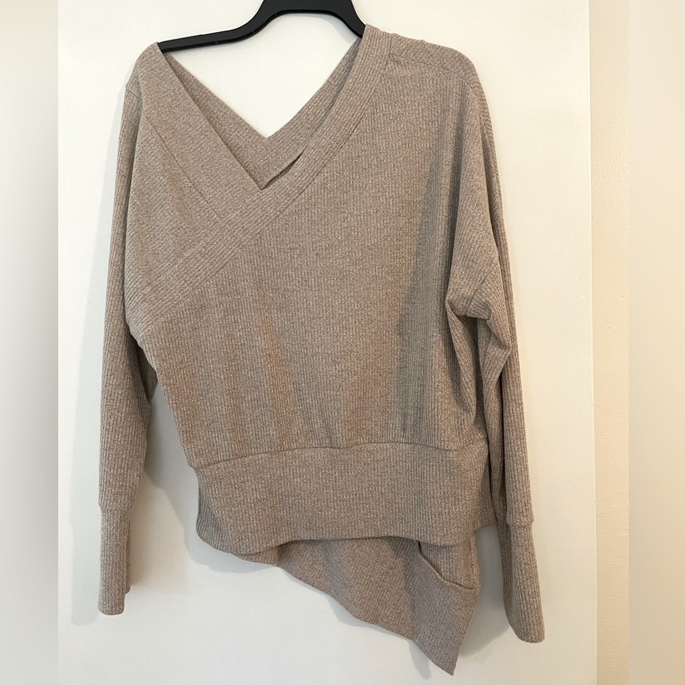 Stella and Dot off-the-shoulder sweater. Really cute!